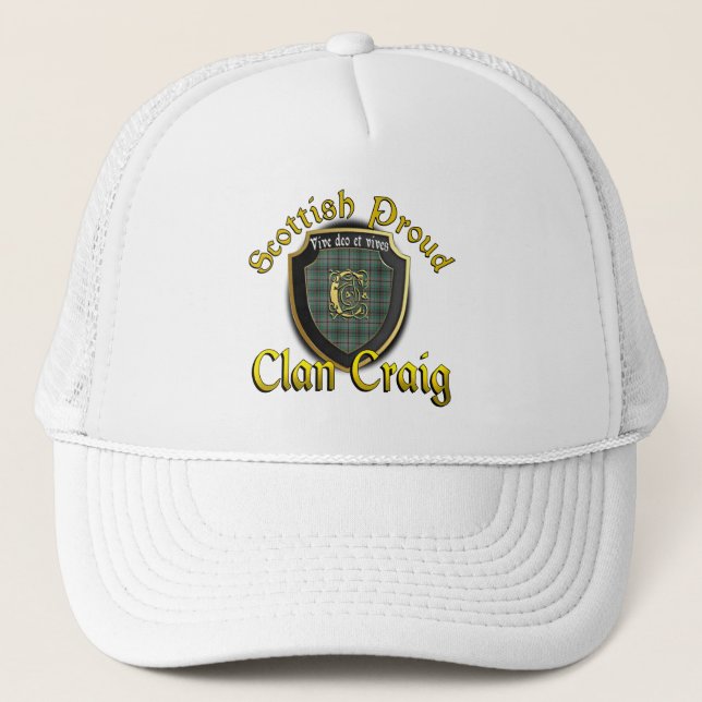 Gorra De Camionero Clan Craig Scottish Dynasty Cap (Anverso)