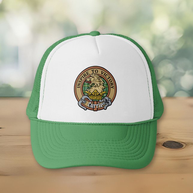 Gorra De Camionero Clan Currie Lion Escudo sobre Tartán (Subido por el creador)