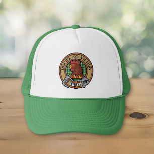 Gorra De Camionero Clan Currie Rooster Escudo sobre Tartán