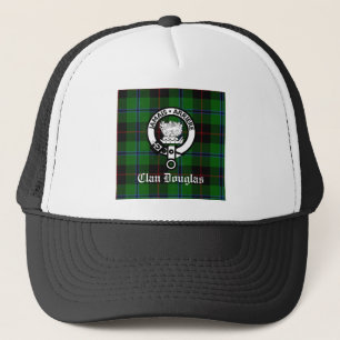 Gorra De Camionero Clan Douglas Tartan Escudo