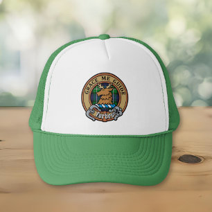 Gorra De Camionero Clan Forbes Escudo sobre Tartán