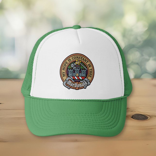 Gorra De Camionero Clan MacDonald de Clanranald Escudo sobre Tartán (Subido por el creador)