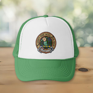 Gorra De Camionero Clan MacInnes Escudo sobre Tartán