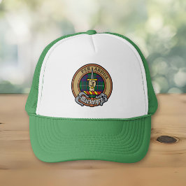 Gorra De Camionero Clan MacIntyre Escudo sobre la caza de tartán