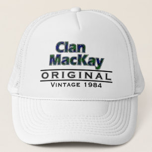 Gorra De Camionero Clan MacKay Vintage Personalizar Your Birthyear
