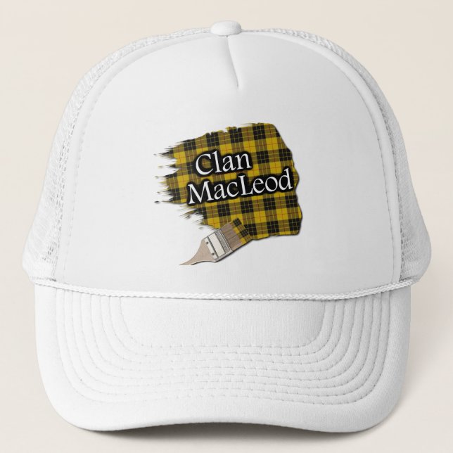 Gorra De Camionero Clan MacLeod Tartan Paint Brush Cap (Anverso)
