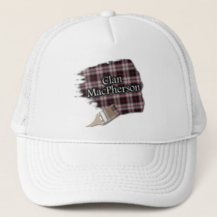 Gorra De Camionero Clan MacPherson Tartan Paint Brush Cap