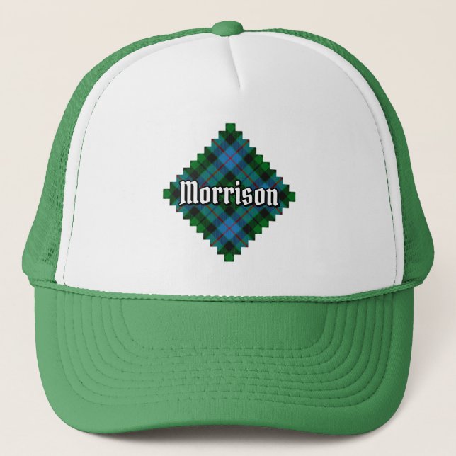 Gorra De Camionero Clan Morrison Hunting Tartan Trucker Hat (Anverso)