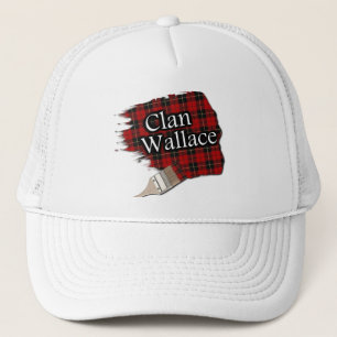 Gorra De Camionero Clan Wallace Tartan Paint Brush Cap