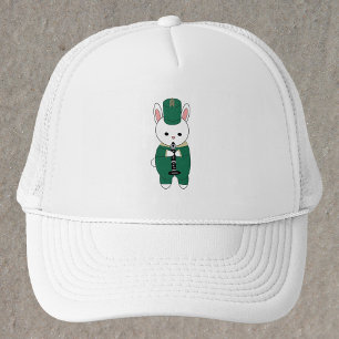 Gorra De Camionero Clarinet Marcha Banda Rabbit Green Gold