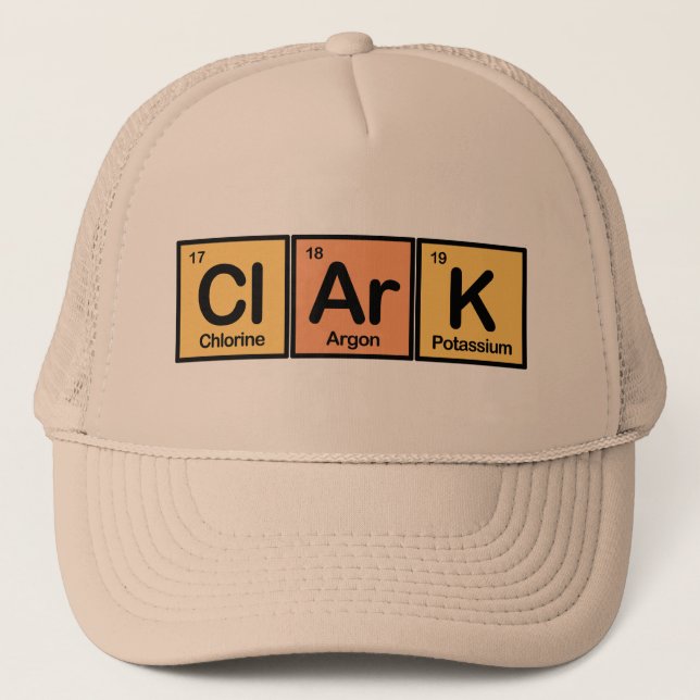 Gorra De Camionero Clark hizo de elementos (Anverso)