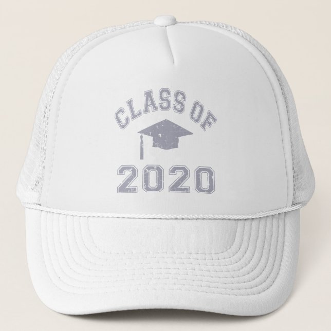 Gorra De Camionero Clase 2020 de la graduación - gris (Anverso)