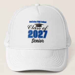 Gorra De Camionero Clase Azul de 2027 Clase Superior Escuela Secundar