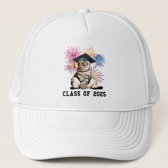 Gorra De Camionero Clase de 2025 Cat Lover (Anverso)