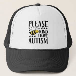 Gorra De Camionero Clase de la abeja tengo por favor autismo
