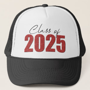 Gorra De Camionero Clase de Purpurina rojo de 2025