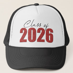 Gorra De Camionero Clase de Purpurina rojo de 2026