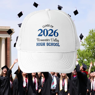 Gorra De Camionero Clase de YY Colores del colegio azul