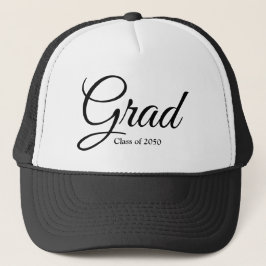 Gorra De Camionero Clase Grad de texto del guión de personalizado bla