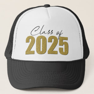 Gorra De Camionero Clase Purpurina de oro de 2025