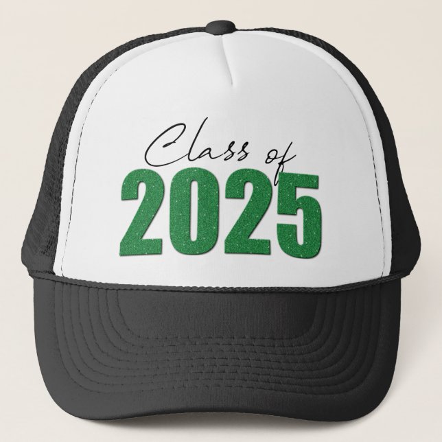Gorra De Camionero Clase Purpurina verde de 2025 (Anverso)