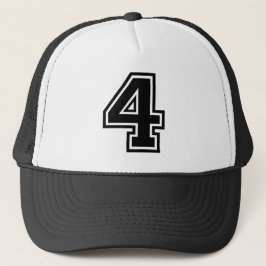Gorra De Camionero Clásica del número 4