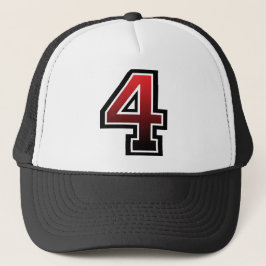 Gorra De Camionero Clásica del número 4