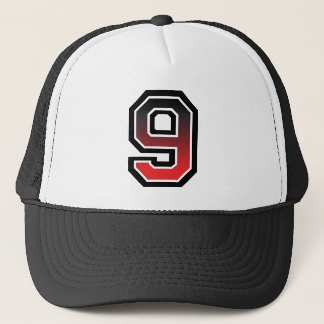 Gorra De Camionero Clásica del número 9 (Anverso)