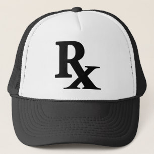 Gorra De Camionero Clásica Rx Farmacia Icono Impresión de regalo fa