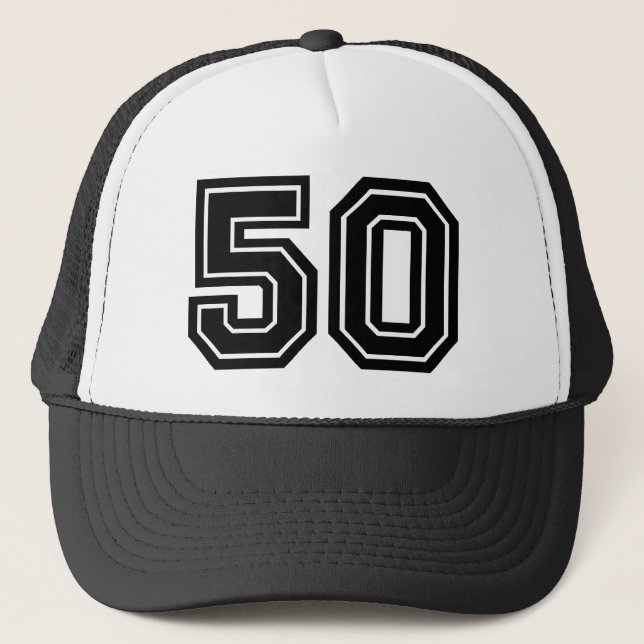 Gorra De Camionero Clásico 50. Fiesta de cumpleaños (Anverso)