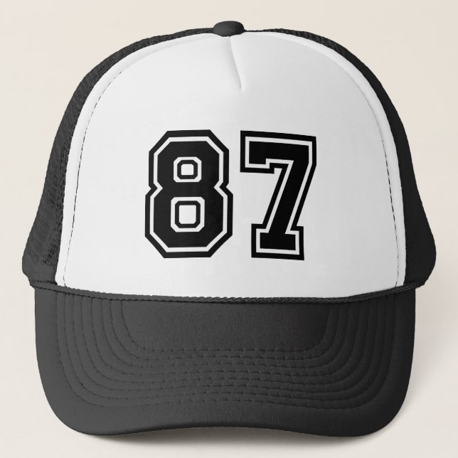 Gorra De Camionero Clásico 87ª fiesta de cumpleaños (Anverso)