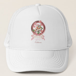 Gorra De Camionero Clásico Adorable Zapato con Lazo Rosas Rococó Nomb
