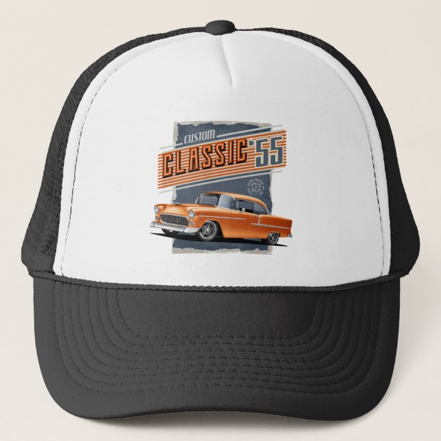Gorra De Camionero Clásico calle 1955 (Anverso)