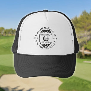 Gorra De Camionero Clásico de Golf Personalizado Hole in One