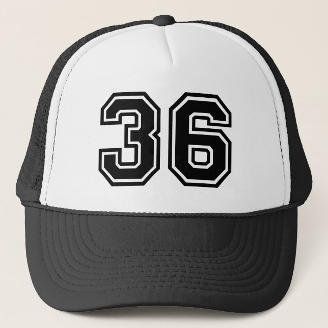 Gorra De Camionero Clásico de la Fiesta de Cumpleaños 36 (Anverso)