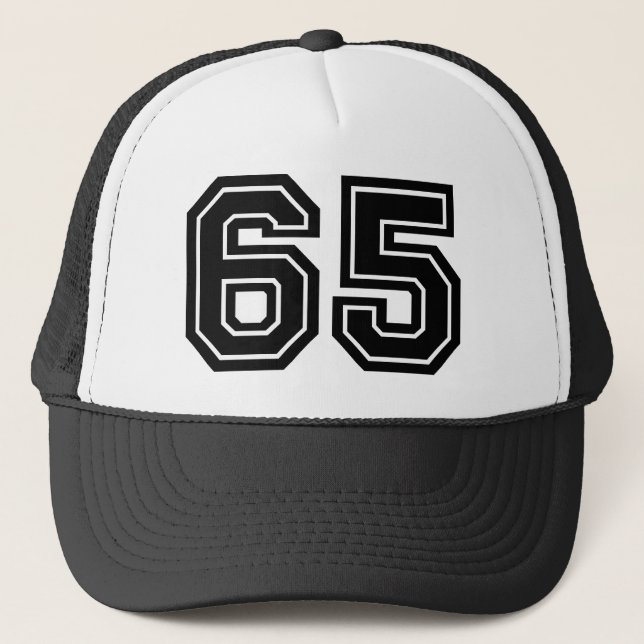 Gorra De Camionero Clásico de la Fiesta de Cumpleaños 65 (Anverso)