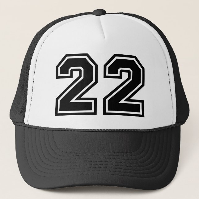 Gorra De Camionero Clásico número "22" (Anverso)