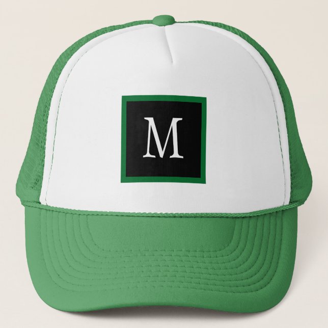 Gorra De Camionero Clásico Personalizado Verde Único clásico (Anverso)