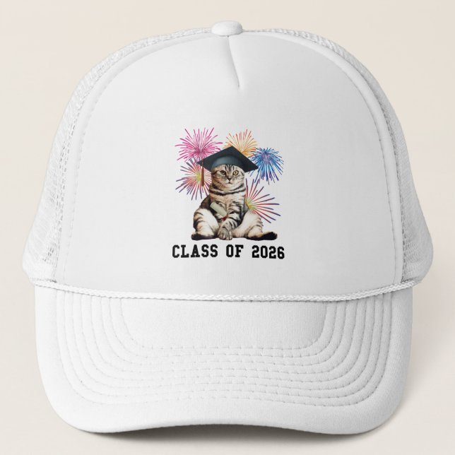 Gorra De Camionero Class Of 2026 Cat Lover (Anverso)