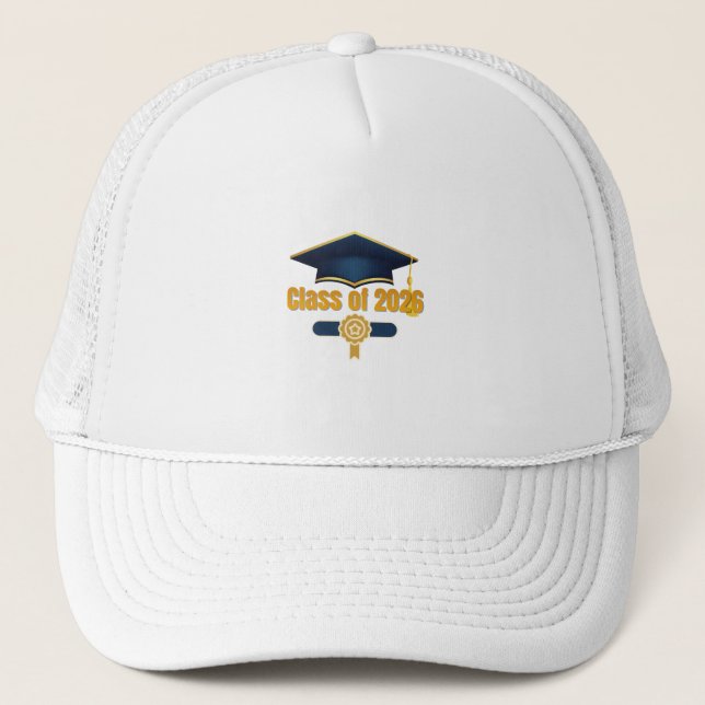 Gorra De Camionero Class of 2026 – Modern Graduation Typography (Anverso)