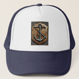 Gorra De Camionero Classic Anchor Emblem – Vintage Maritime Design