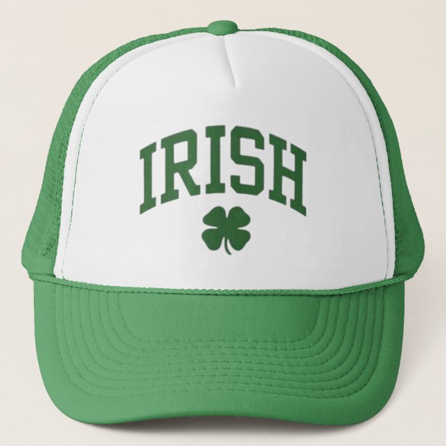 Gorra De Camionero Classic Irish Pride Shamrock - St. Patrick's Day (Anverso)