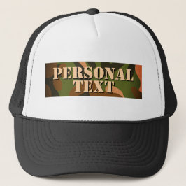 Gorra De Camionero Classic Military Camo Personal Text