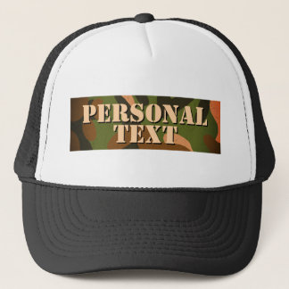 Gorra De Camionero Classic Military Camo Personal Text