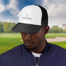 Gorra De Camionero Classic Personalized Name Golf Clubs