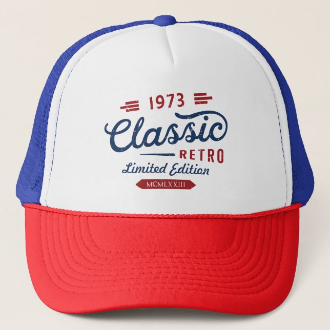 Gorra De Camionero Classic Retro 1973 edición limitada | Regalo de cu (Anverso)