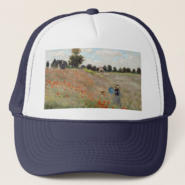 Gorra De Camionero Claude Monet - Campo de amapola (Anverso)
