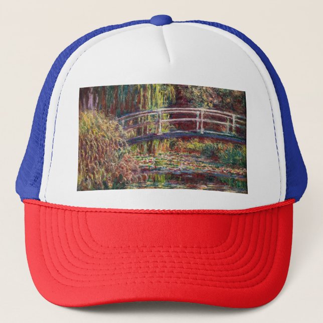 Gorra De Camionero Claude Monet - estanque de Lily del Agua, Armonía  (Anverso)