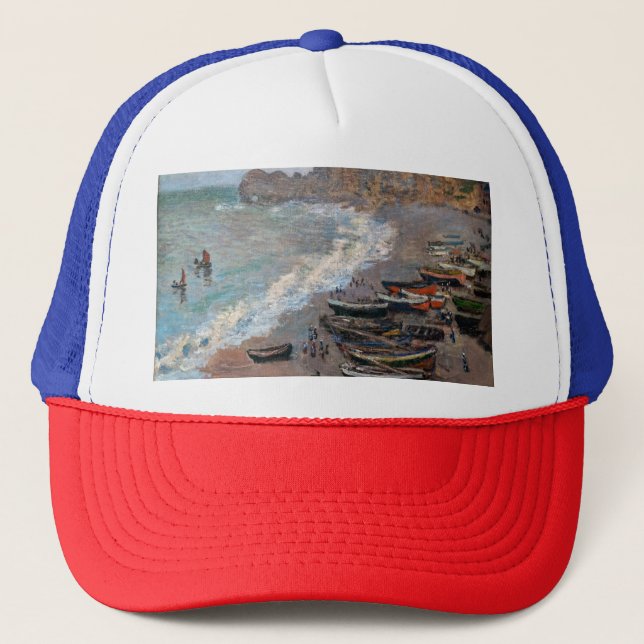 Gorra De Camionero Claude Monet - La playa de Etretat (Anverso)