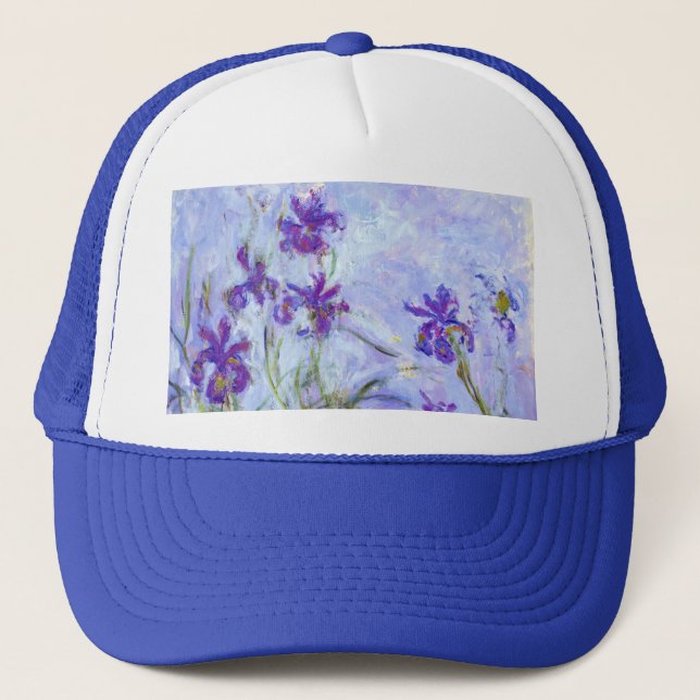 Gorra De Camionero Claude Monet - Lilac Irises / Iris Mauves (Anverso)